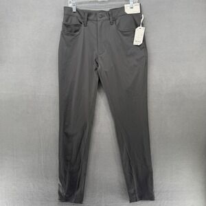 Stylus Mens 5-Pocket Pant Charcoal Smoke Stretch Quick-Dri 32x32 NWT